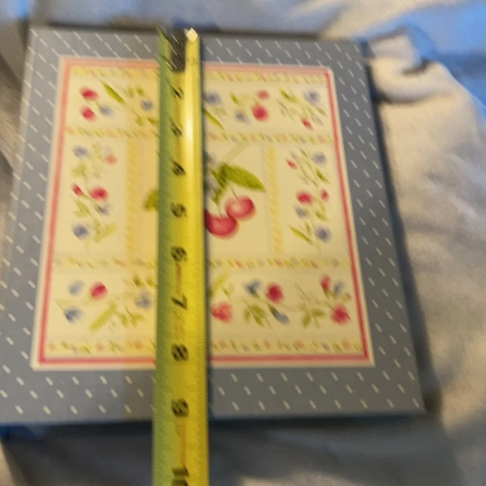 Cherry theme new cookbook with dividers & cooking tips